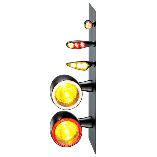 Kellermann LED-Rücklicht Atto RB Dark horizontale Montage