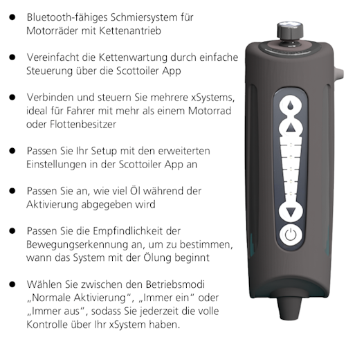 Scottoiler - xSystem 3.0+ mit Bluetooth