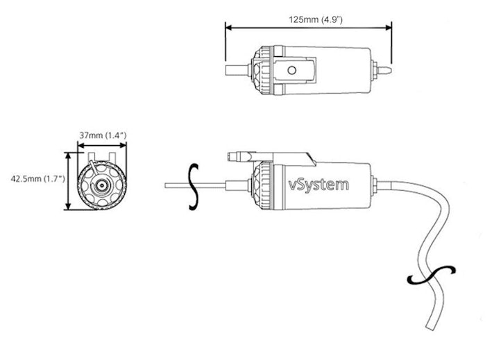 Scottoiler mini Reservoir mit Ventil (RMV)