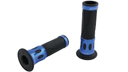 Progrip Griffgummi 728 Blau / Schwarz Offen Paar Ø22/25mm Länge 122mm
