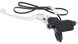 Brembo Kupplungsgeberzylinder PSC12 schwarz Hebel poliert, verstellbar, mit Schalter